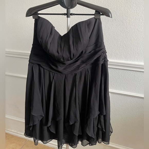 David's Bridal Midnight Strapless Dress - Picture 3 of 9